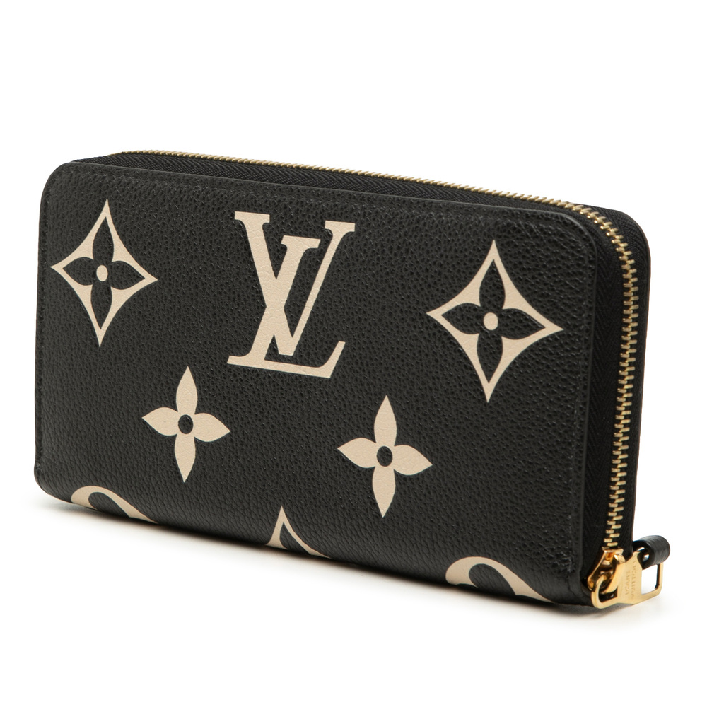 Pre-Loved Louis Vuitton Bicolor Monogram Empreinte Giant Zippy Wallet - Picture 2 of 7